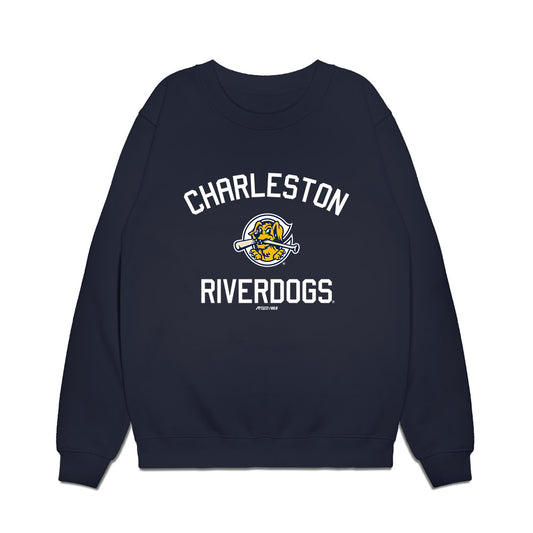 Charleston RiverDogs - MILB Baseball : Ethan Storm - Premium Crewneck Sweatshirt-0