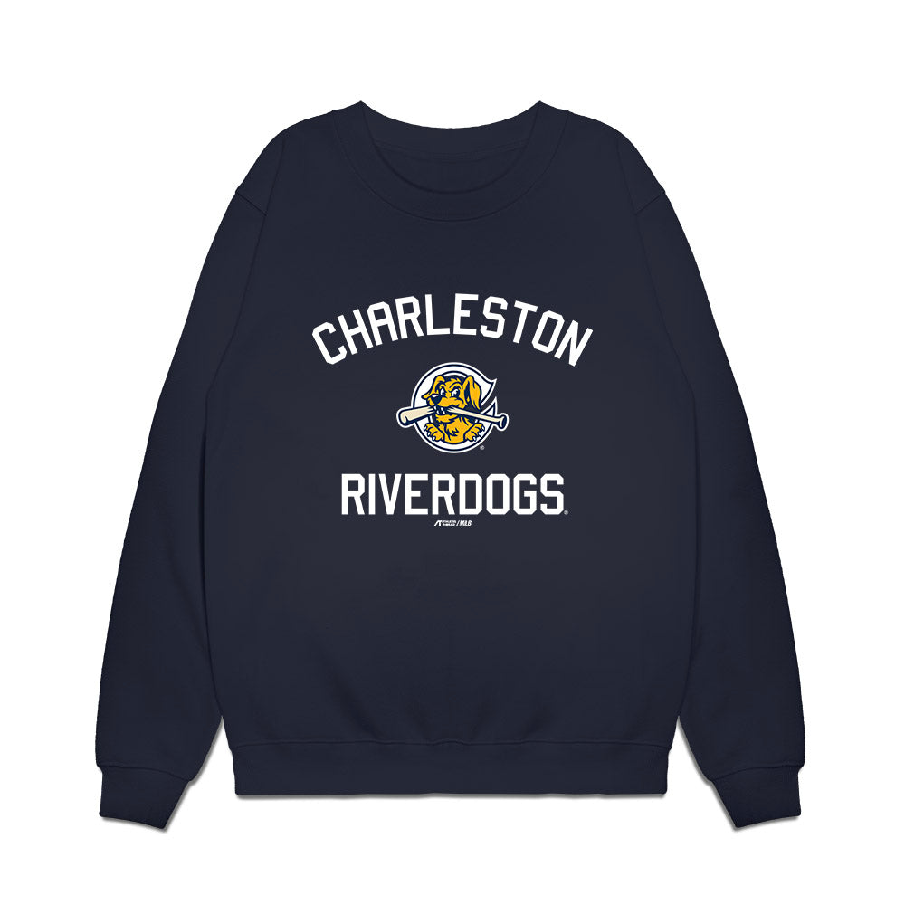Charleston RiverDogs - MILB Baseball : Dylan Lesko - Premium Crewneck Sweatshirt-0