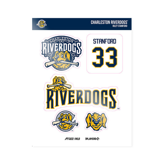 Charleston RiverDogs - MILB Baseball : Riley Stanford - Sticker Sheet-0