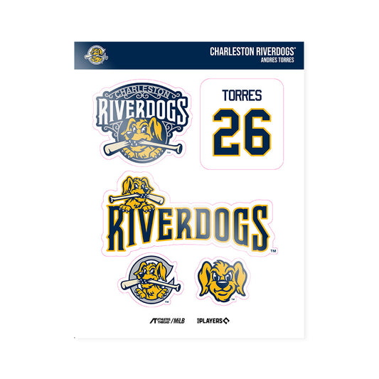 Charleston RiverDogs - MILB Baseball : Andres Torres - Sticker Sheet-0