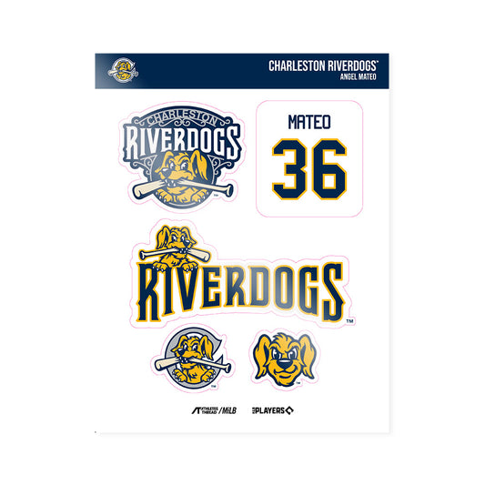 Charleston RiverDogs - MILB Baseball : Angel Mateo - Sticker Sheet-0