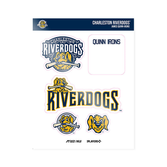 Charleston RiverDogs - MILB Baseball : James Quinn-Irons - Sticker Sheet-0