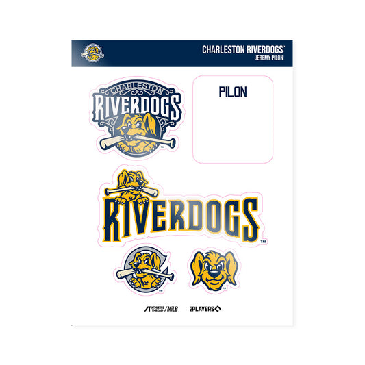 Charleston RiverDogs - MILB Baseball : Jeremy Pilon - Sticker Sheet-0