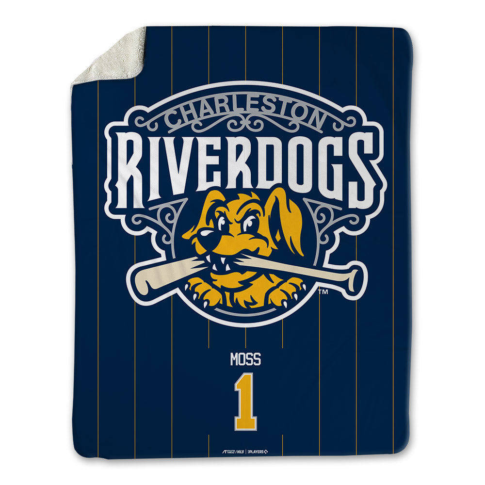 Charleston RiverDogs - MILB Baseball : Dean Moss - Blanket-0