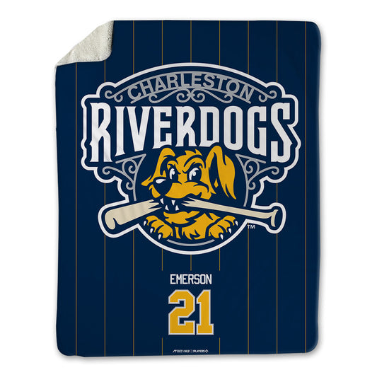 Charleston RiverDogs - MILB Baseball : Grady Emerson - Blanket-0