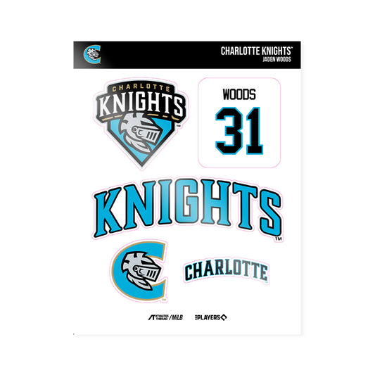 Charlotte Knights - MILB Baseball : Jaden Woods - Sticker Sheet-0