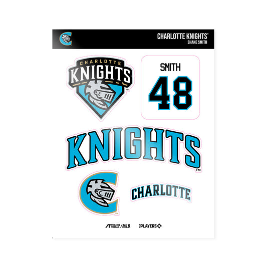 Charlotte Knights - MILB Baseball : Shane Smith - Sticker Sheet-0