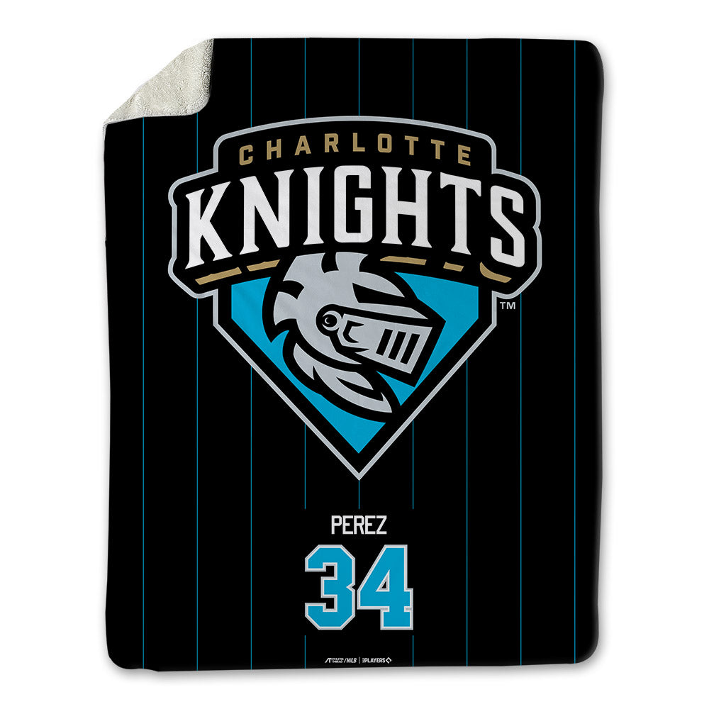 Charlotte Knights - MILB Baseball : Junior Perez - Blanket-0