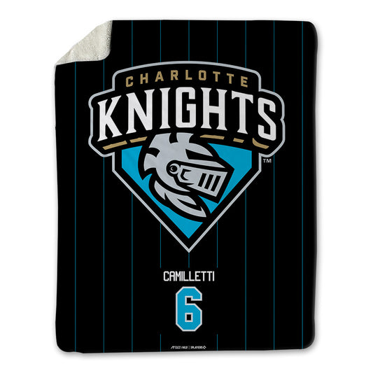 Charlotte Knights - MILB Baseball : Mario Camilletti - Blanket-0