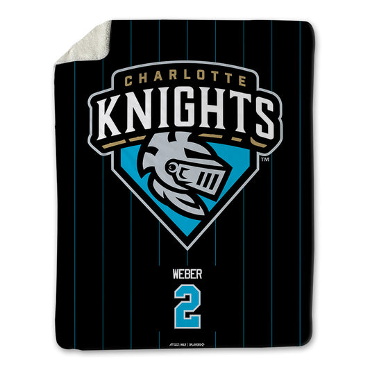 Charlotte Knights - MILB Baseball : Andy Weber - Blanket-0
