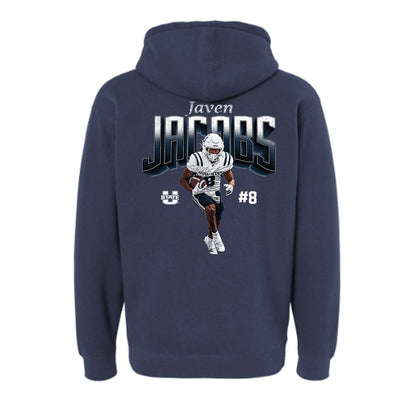 Utah State - NCAA Football : Javen Jacobs - Collage Hooded Pullover Sweatshirt-1