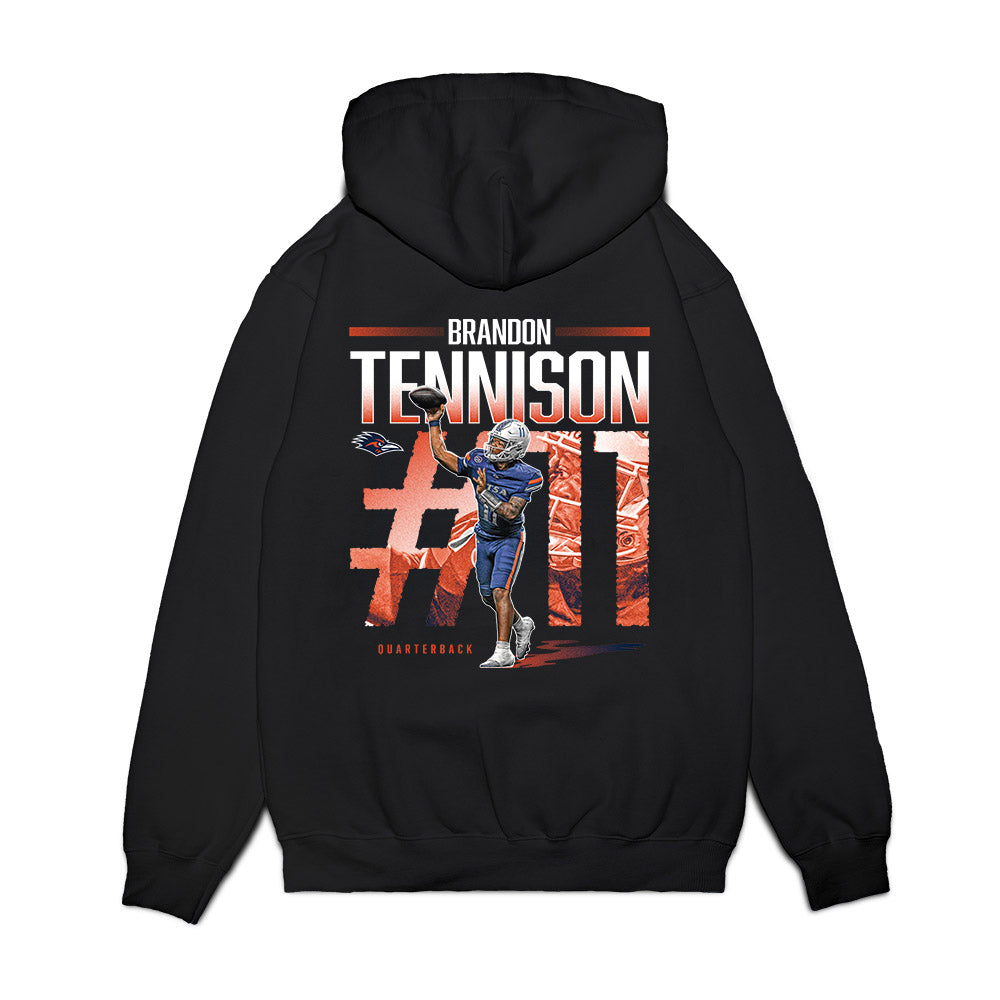 UTSA - NCAA Football : Brandon Tennison - Collage Premium Hooded Sweatshirt-1