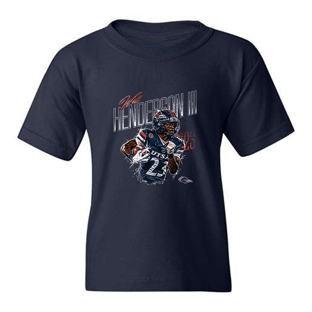 UTSA - NCAA Football : Will Henderson - Collage Youth T-Shirt-0