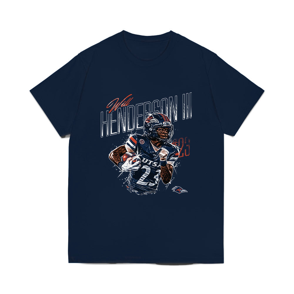 UTSA - NCAA Football : Will Henderson - Collage Comfort Colors T-Shirt-0