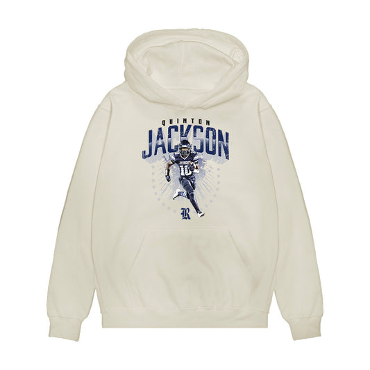 Rice - NCAA Football : Quinton Jackson - Collage Premium Hooded Sweatshirt-0