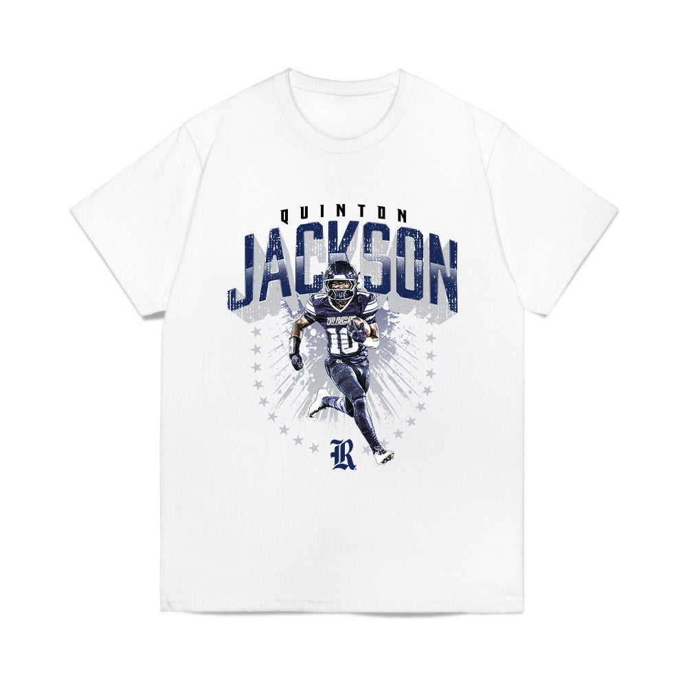 Rice - NCAA Football : Quinton Jackson - Collage Comfort Colors T-Shirt-0