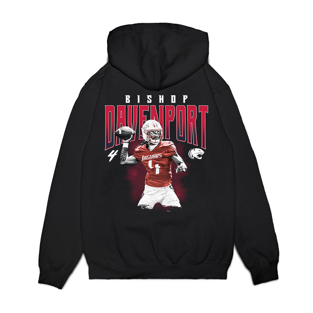 South Alabama - NCAA Football : bishop davenport - Collage Premium Hooded Sweatshirt-1