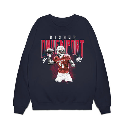 South Alabama - NCAA Football : bishop davenport - Collage Premium Crewneck Sweatshirt-0