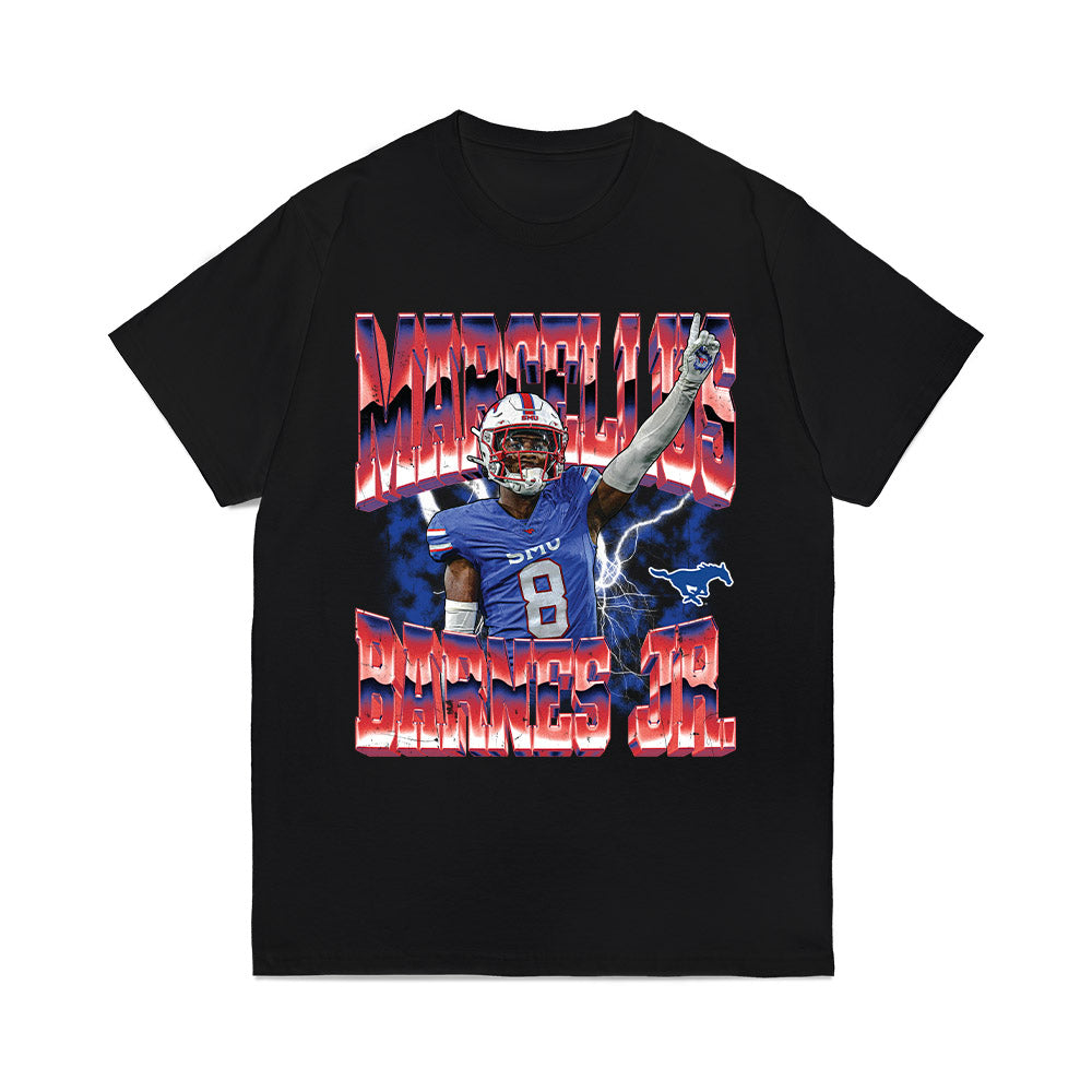 SMU - NCAA Football : Marcellus Barnes Jr. - Collage Comfort Colors T-Shirt-0