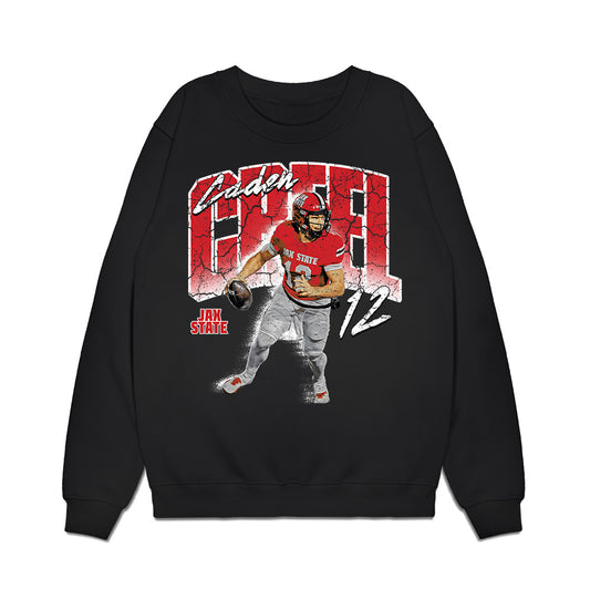 Jax State - NCAA Football : Caden Creel - Collage Premium Crewneck Sweatshirt-0