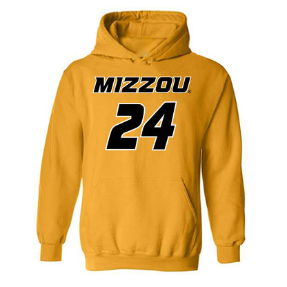 Missouri - NCAA Womens Basketball : Sydney Mains - Fashion Shersey Hooded Sweatshirt-0