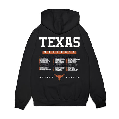 Texas - NCAA Baseball : 2026 College World Series Roster List Premium Hooded Sweatshirt-1