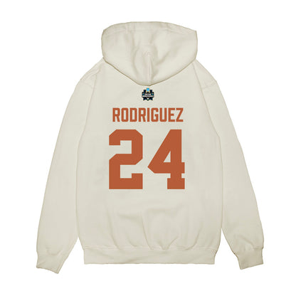 Texas - NCAA Baseball : Adrian Rodriguez - 2026 College World Series Texas Outline Premium Hooded Sweatshirt-1