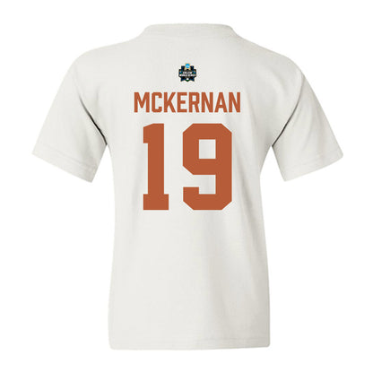 Texas - NCAA Baseball : Jack Mckernan - 2026 College World Series Texas Outline Youth T-Shirt-1
