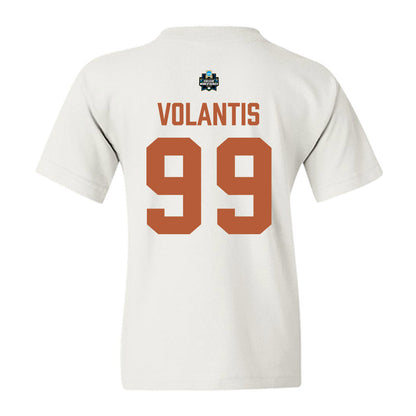 Texas - NCAA Baseball : Dylan Volantis - 2026 College World Series Texas Outline Youth T-Shirt-1