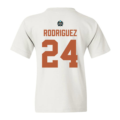Texas - NCAA Baseball : Adrian Rodriguez - 2026 College World Series Texas Outline Youth T-Shirt-1