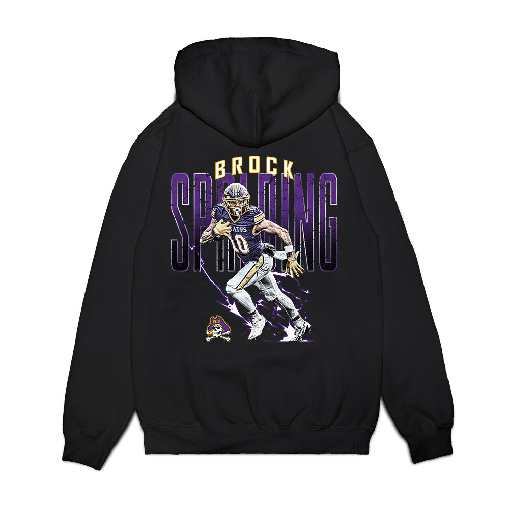 East Carolina - NCAA Football : Brock Spalding - Collage Premium Hooded Sweatshirt-1