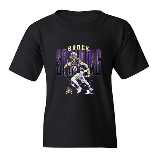 East Carolina - NCAA Football : Brock Spalding - Collage Youth T-Shirt-0