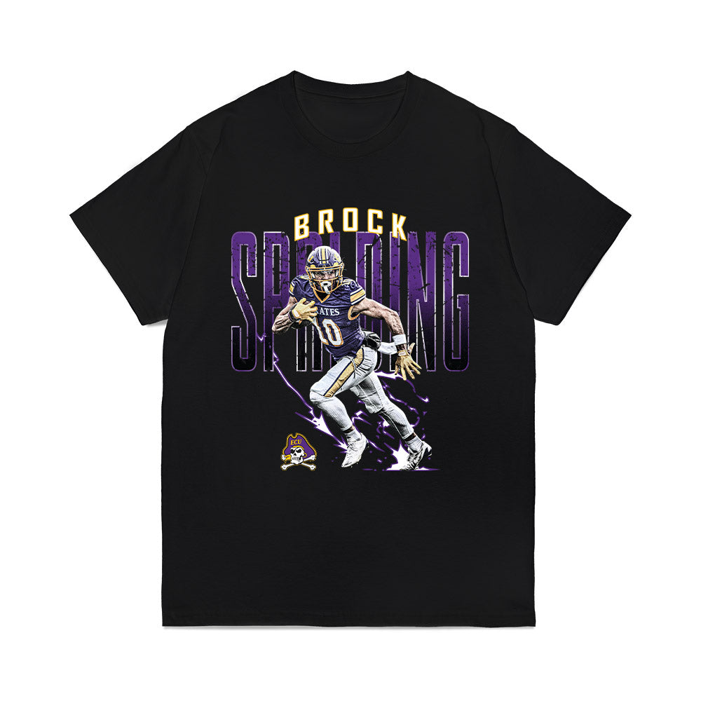 East Carolina - NCAA Football : Brock Spalding - Collage Comfort Colors T-Shirt-0