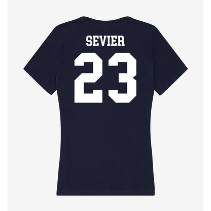 Berry - NCAA Women's Basketball : Corrin Sevier - Classic Shersey Women's V-Neck T-Shirt-1