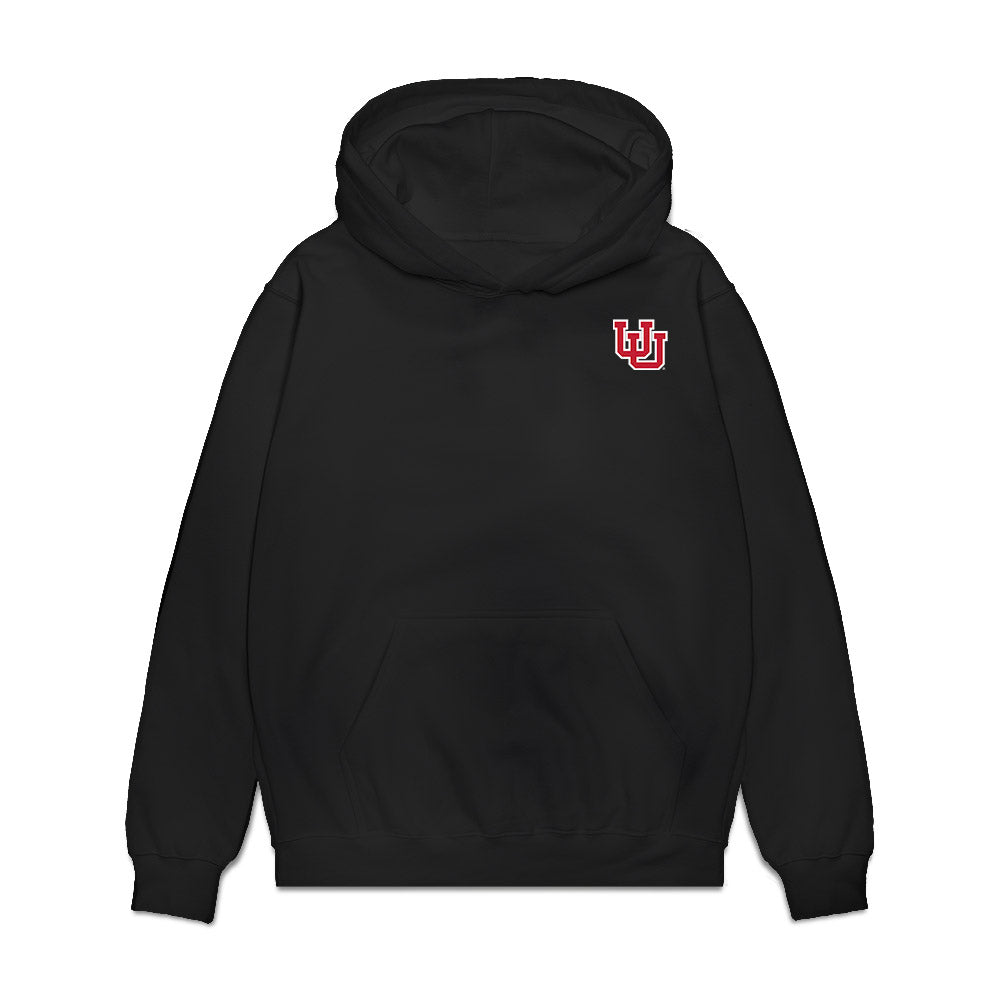 Utah - NCAA Football : Devon Dampier - Collage Premium Hooded Sweatshirt-0