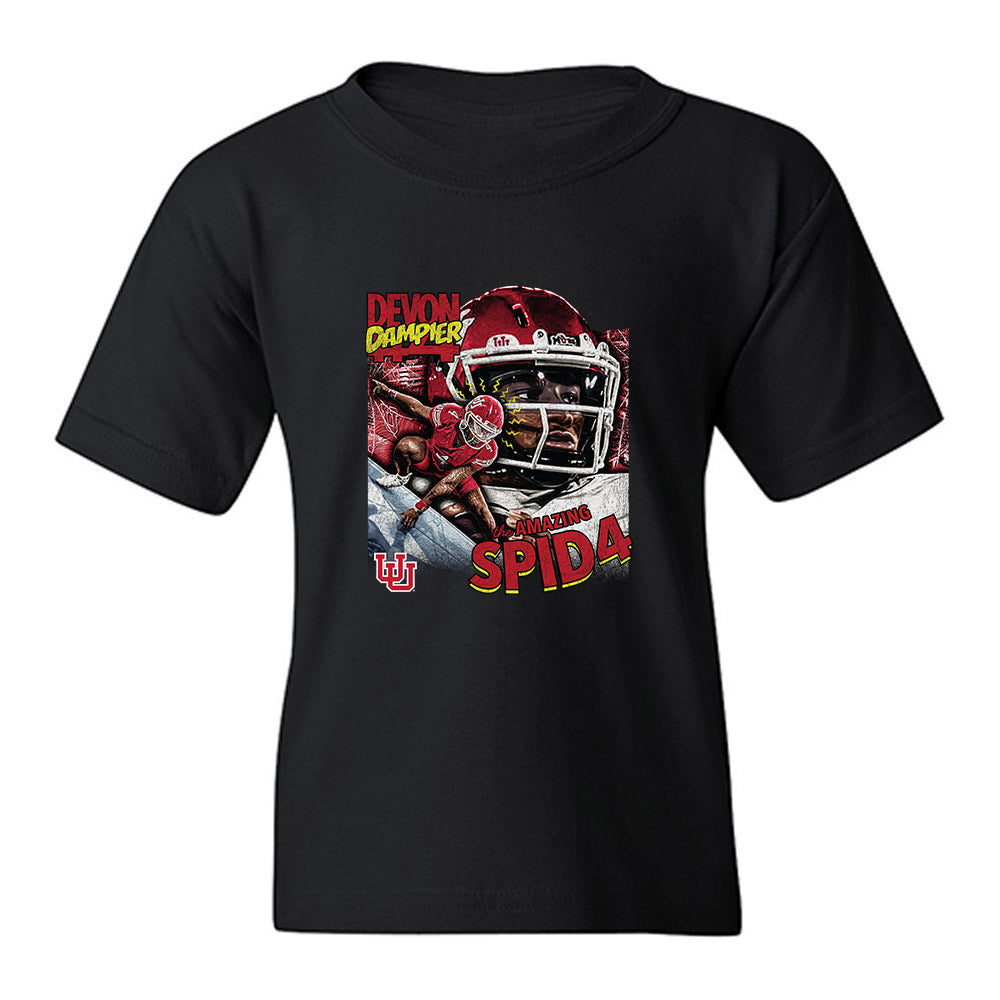 Utah - NCAA Football : Devon Dampier - Collage Youth T-Shirt-0