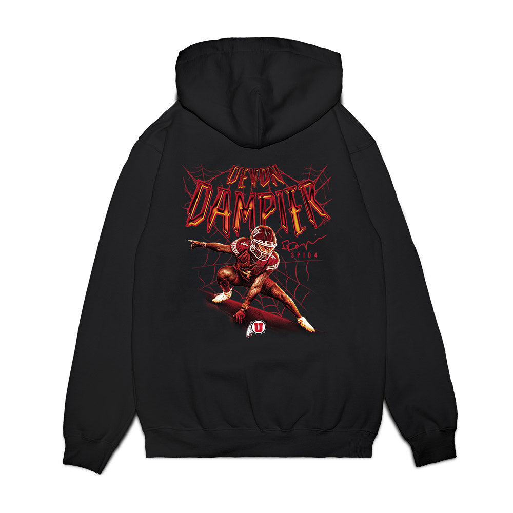 Utah - NCAA Football : Devon Dampier - Collage Premium Hooded Sweatshirt-1