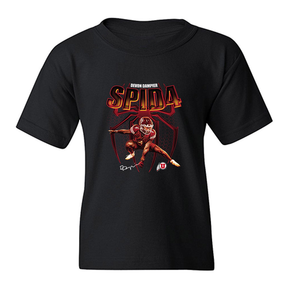 Utah - NCAA Football : Devon Dampier - Collage Youth T-Shirt-0