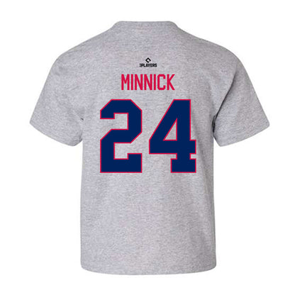 Clearwater Threshers - MILB Baseball : Tyler Minnick - Youth T-Shirt-1