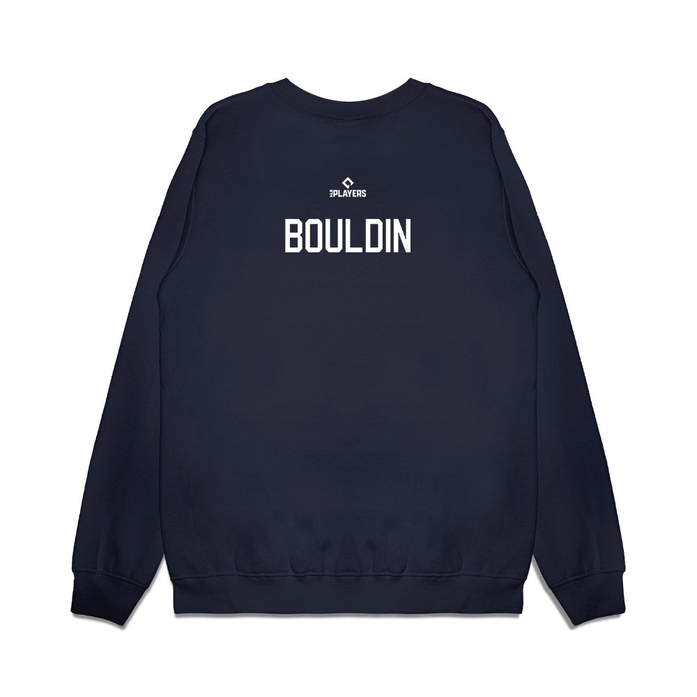 Clearwater Threshers - MILB Baseball : Evan Bouldin - Premium Crewneck Sweatshirt-1