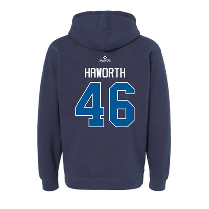Clearwater Threshers - MILB Baseball : Lane Haworth - Hooded Pullover Sweatshirt-1