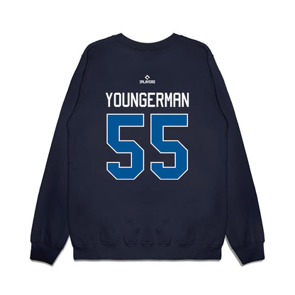 Clearwater Threshers - MILB Baseball : Sean Youngerman - Premium Crewneck Sweatshirt-1