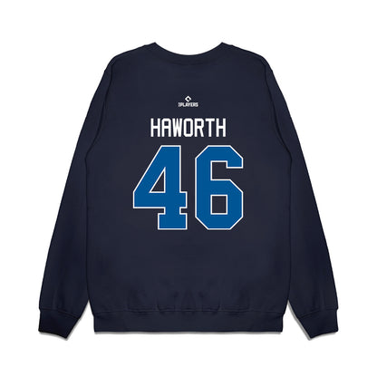 Clearwater Threshers - MILB Baseball : Lane Haworth - Premium Crewneck Sweatshirt-1
