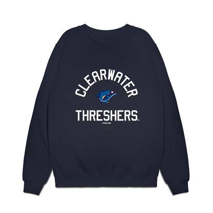 Clearwater Threshers - MILB Baseball : Brayden Bakes - Premium Crewneck Sweatshirt-0