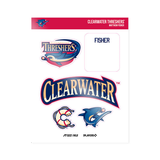 Clearwater Threshers - MILB Baseball : Matthew Fisher - Sticker Sheet-0