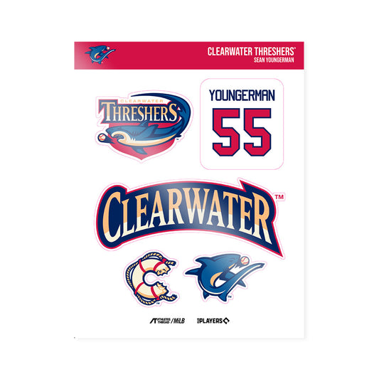Clearwater Threshers - MILB Baseball : Sean Youngerman - Sticker Sheet-0