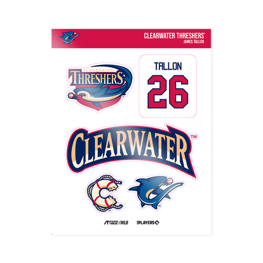 Clearwater Threshers - MILB Baseball : James Tallon - Sticker Sheet-0