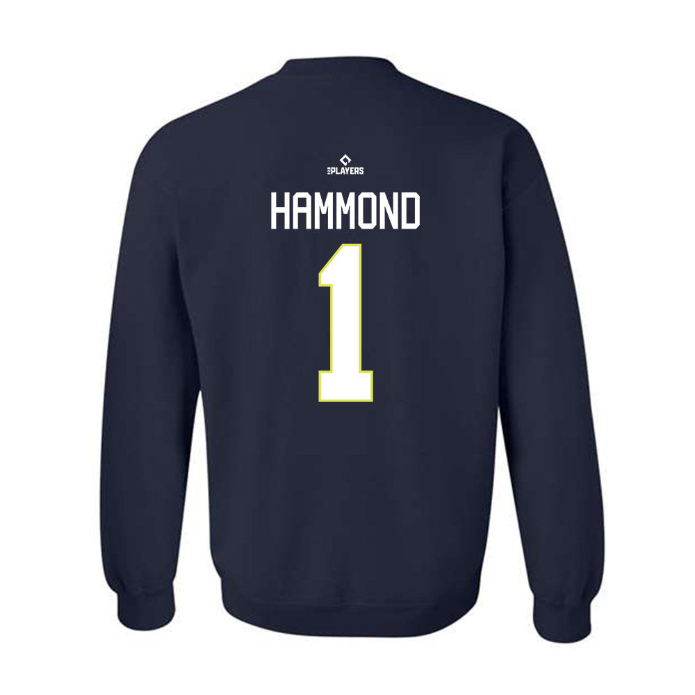 Columbia Fireflies - MILB Baseball : Josh Hammond - Crewneck Sweatshirt-1