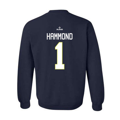 Columbia Fireflies - MILB Baseball : Josh Hammond - Crewneck Sweatshirt-1