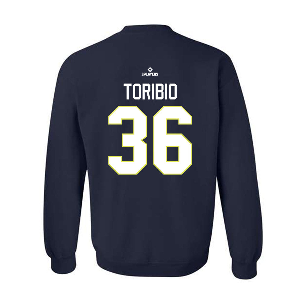Columbia Fireflies - MILB Baseball : Alberto Toribio - Crewneck Sweatshirt-1